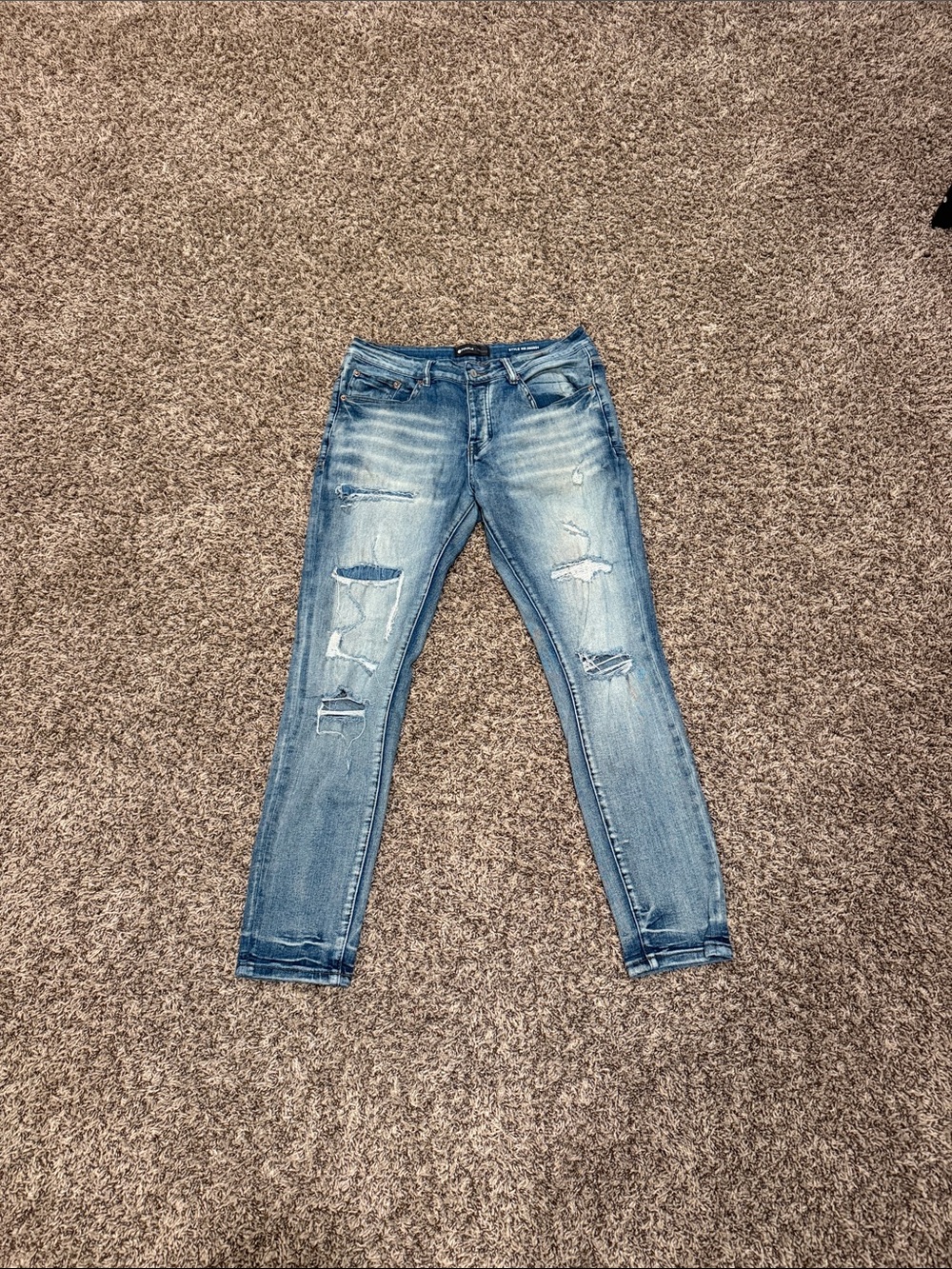 Purple jeans